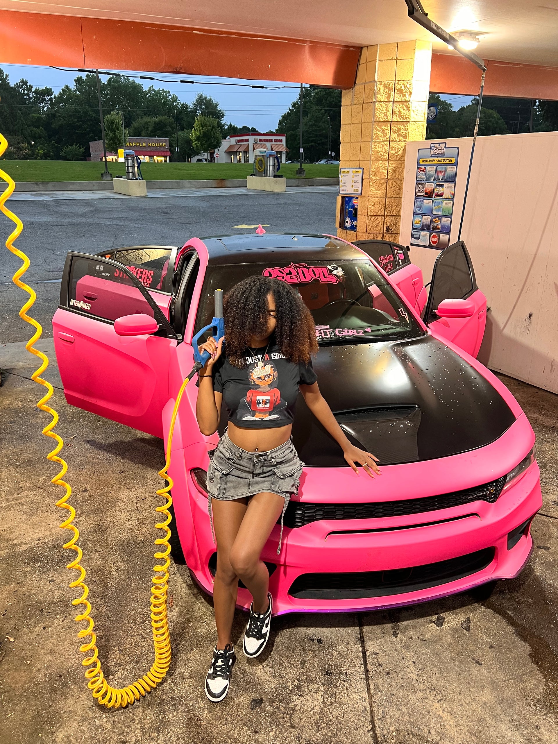 “IM JUST A GIRL…” Cropped Tee