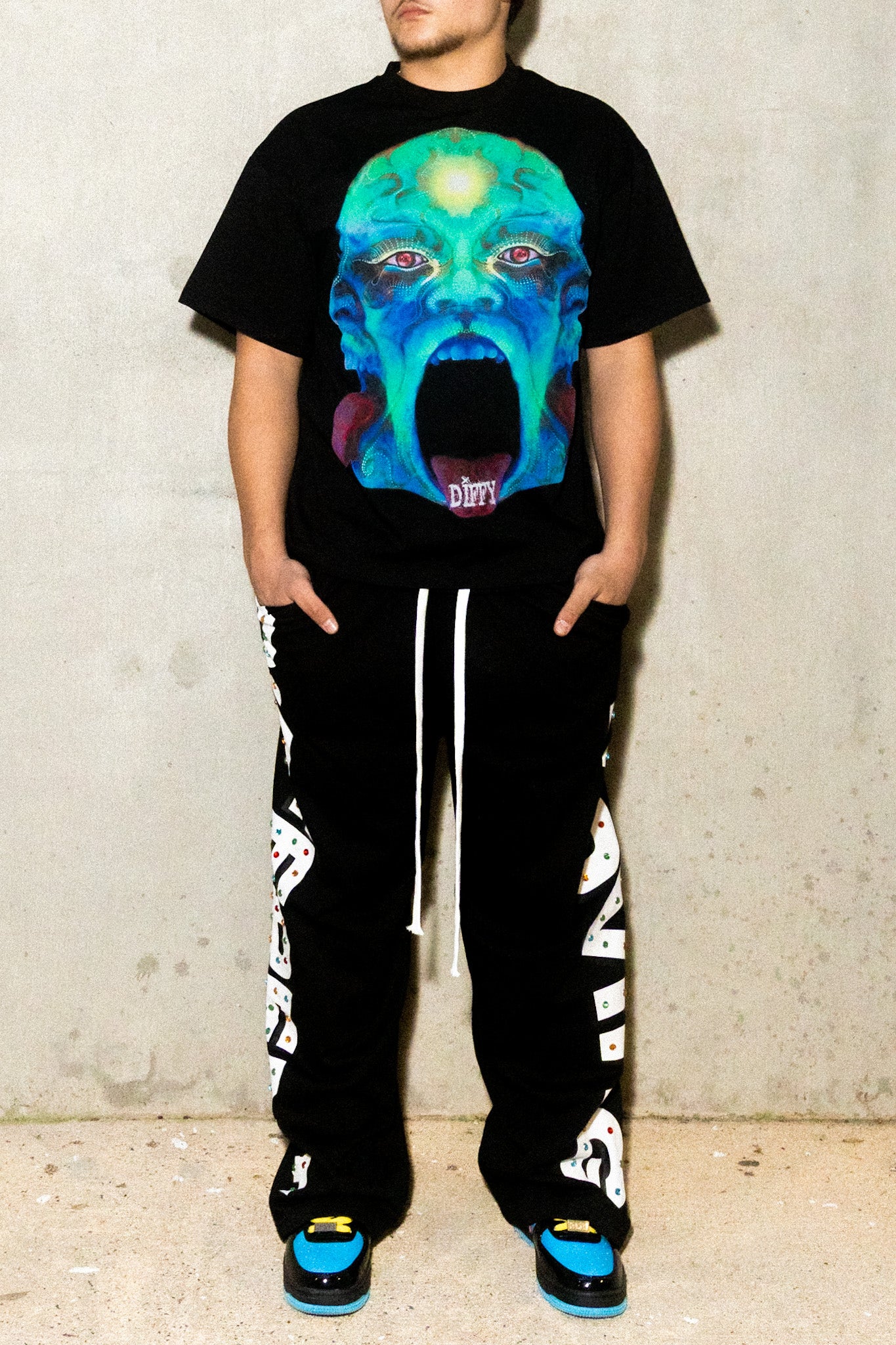 Moving Different "Exotic" Wide Leg Sweats