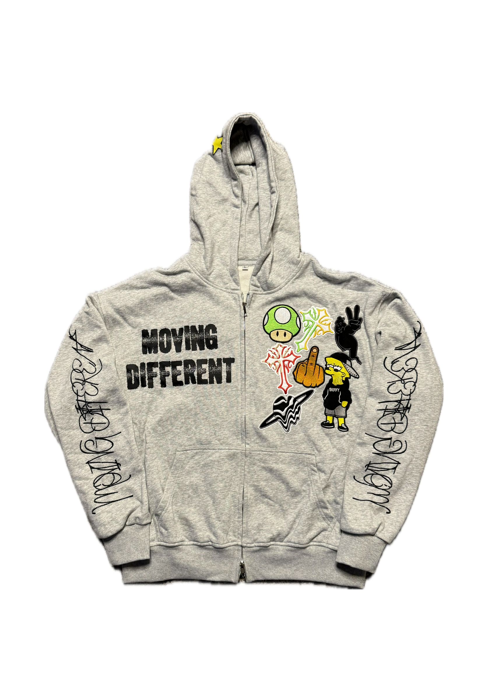 Moods Patch Work Zip Up